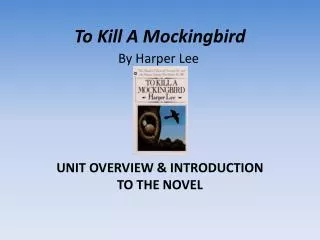 To Kill A Mockingbird