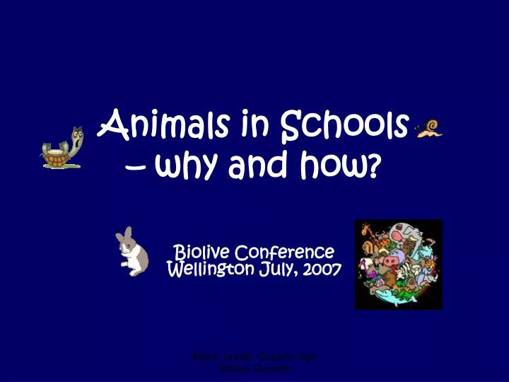 animals in schools why and how