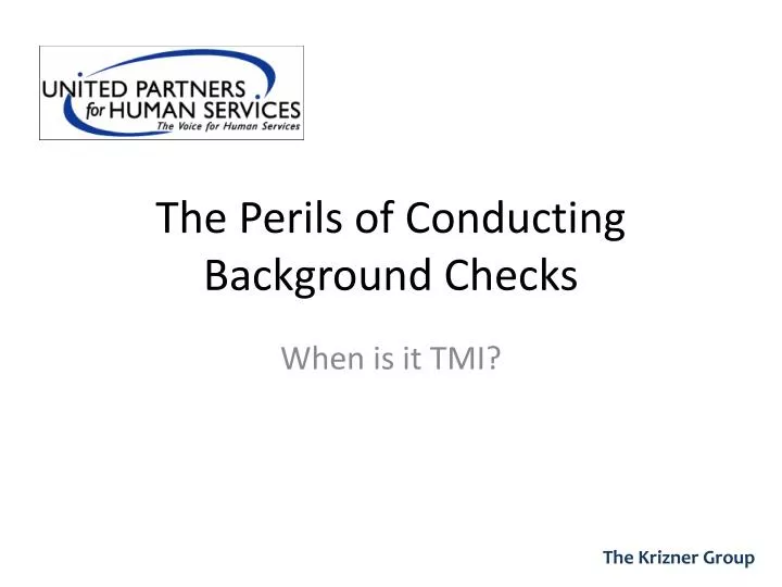 the perils of conducting background checks