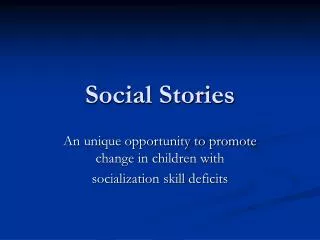 Social Stories