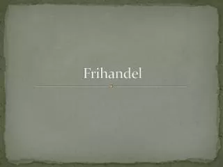 frihandel