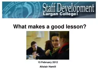 What makes a good lesson?