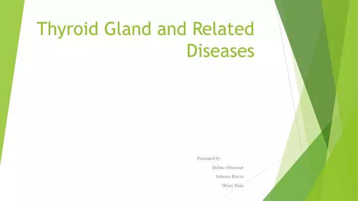 thyroid gland and related diseases