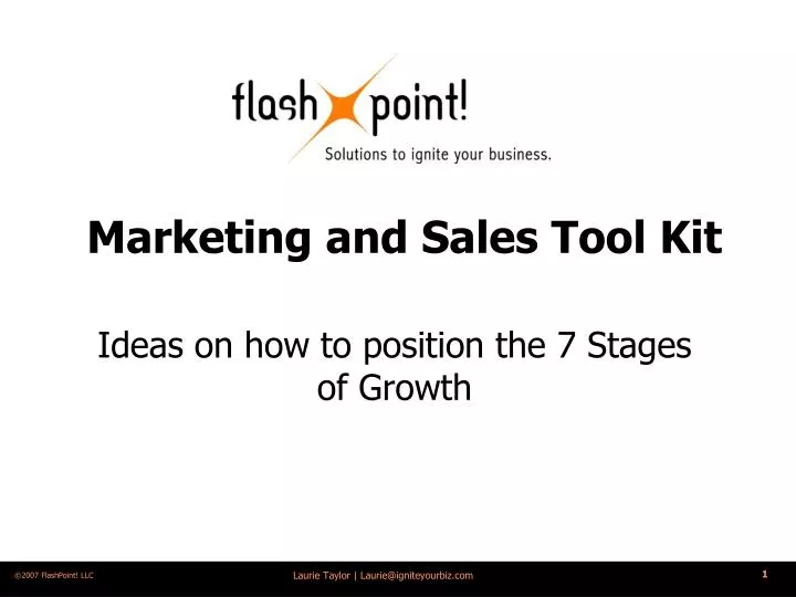 marketing and sales tool kit