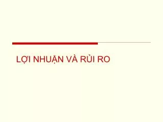 l i nhu n v r i ro