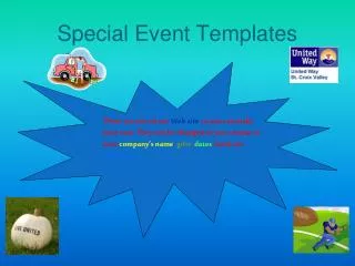 Special Event Templates