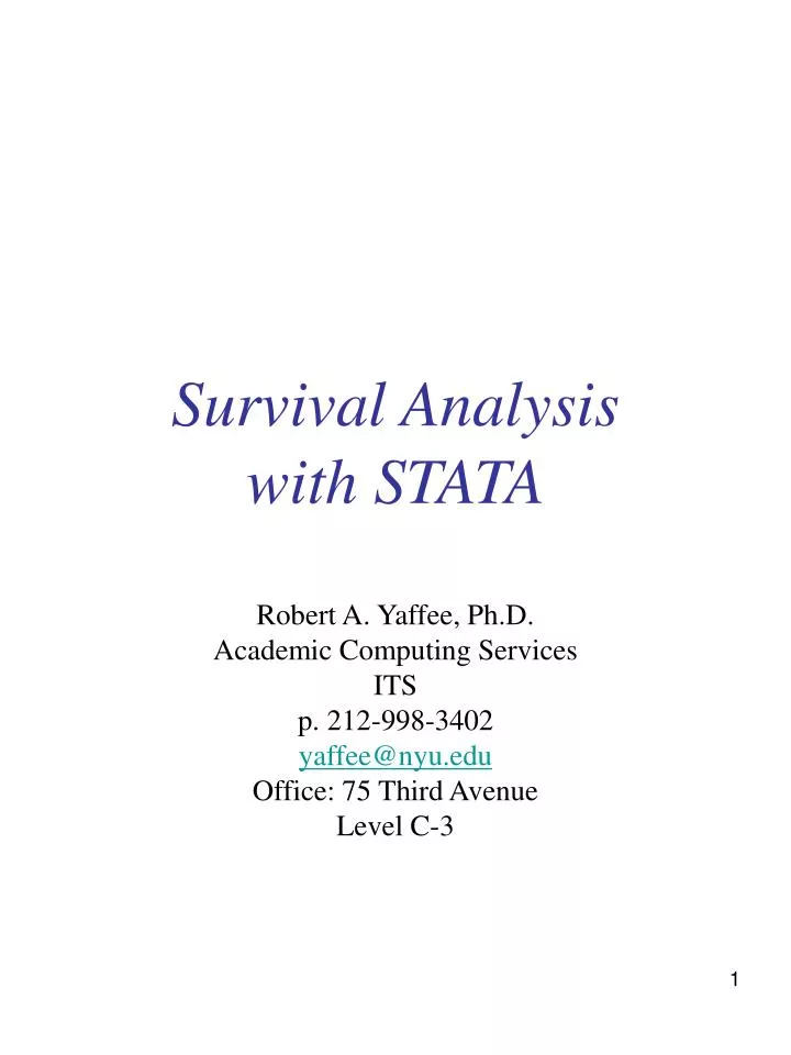 survival analysis with stata