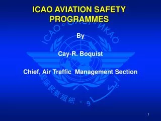 ICAO AVIATION SAFETY PROGRAMMES