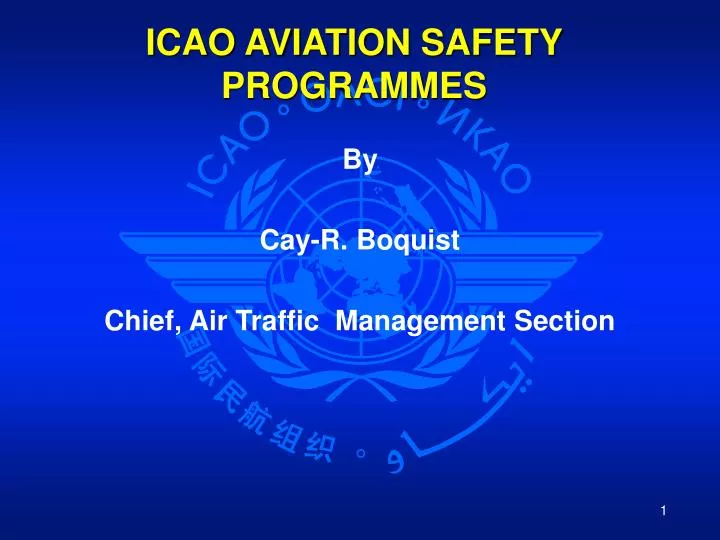 icao aviation safety programmes