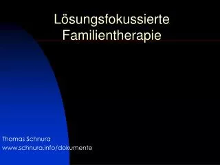 l sungsfokussierte familientherapie