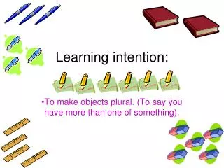 learning intention