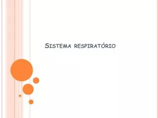 sistema respirat rio