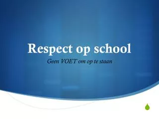 respect op school