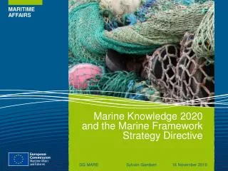 Marine Knowledge 2020 and the Marine Framework Strategy Directive