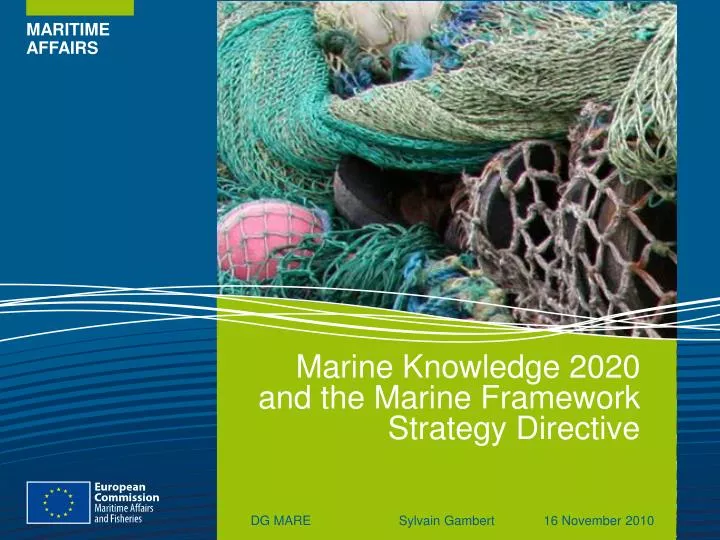 marine knowledge 2020 and the marine framework strategy directive