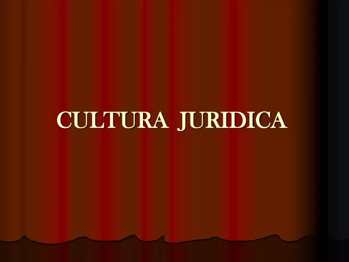 cultura juridica