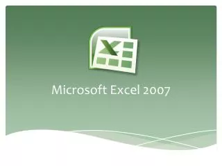 microsoft excel 2007