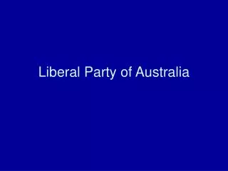 Liberal Party of Australia
