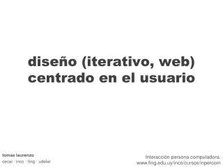 dise o iterativo web centrado en el usuario