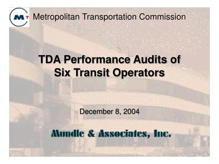 metropolitan transportation commission