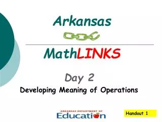 Arkansas Math LINKS