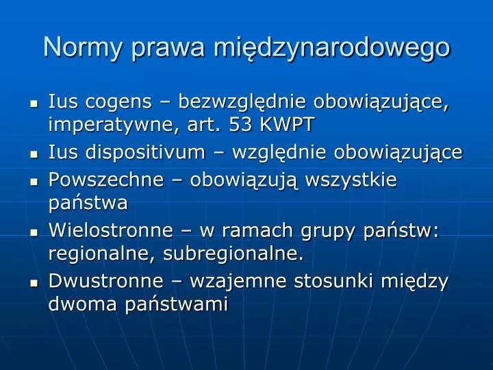 normy prawa mi dzynarodowego