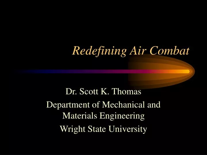 redefining air combat