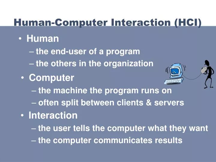 human computer interaction hci