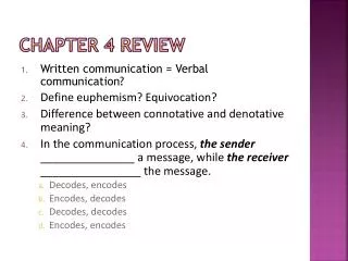 chapter 4 review