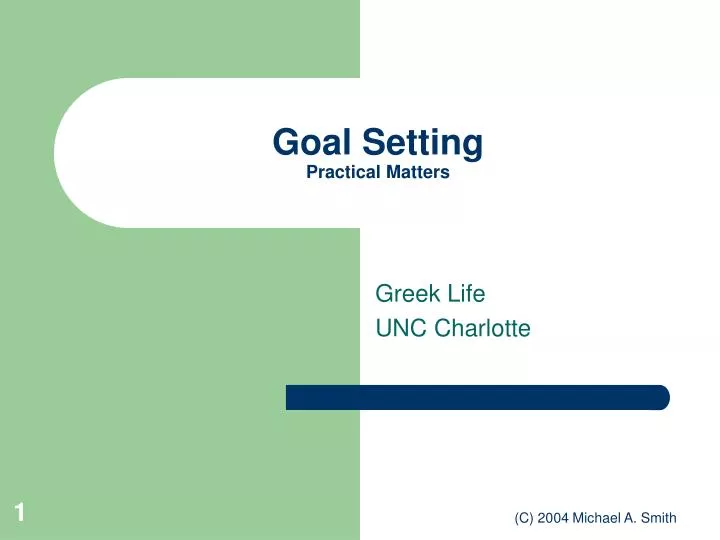 goal setting practical matters