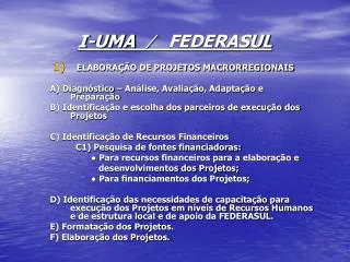 i uma federasul