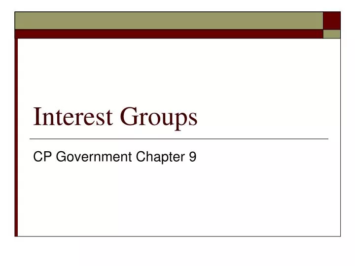 interest groups