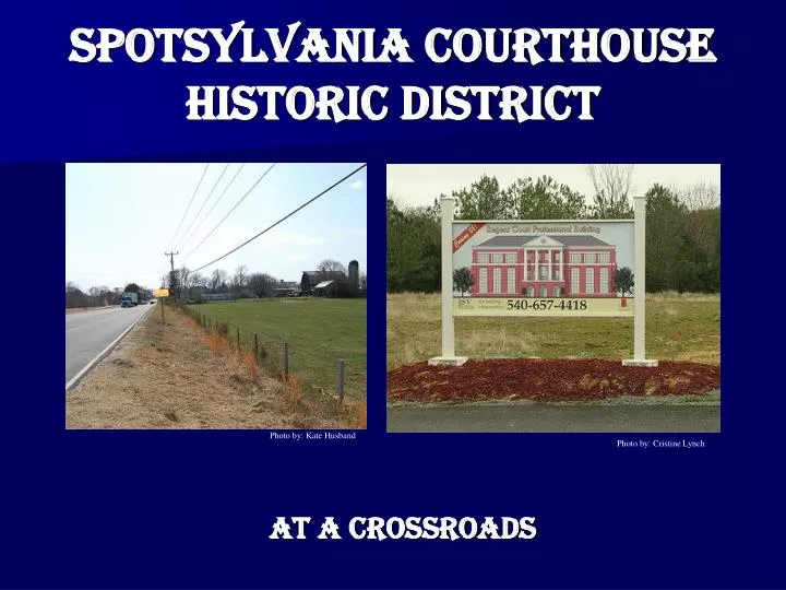 spotsylvania courthouse historic district