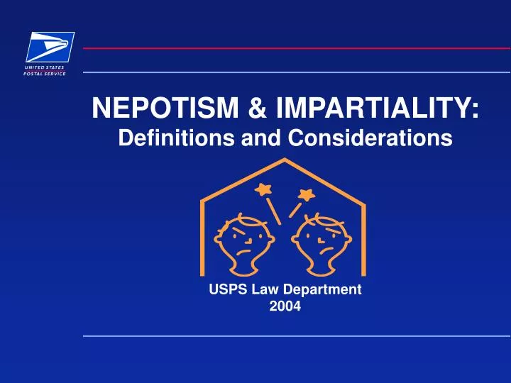 nepotism impartiality definitions and considerations usps law department 2004