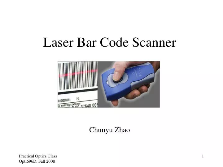 laser bar code scanner