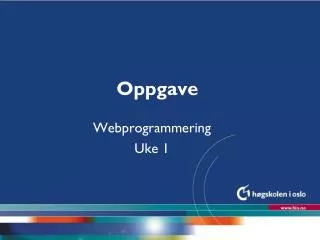 oppgave