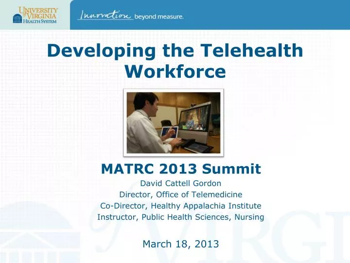 developing the telehealth workforce