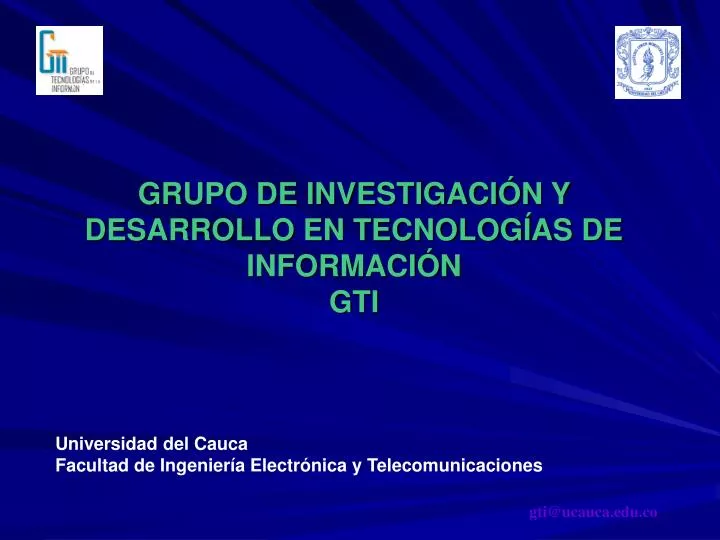 grupo de investigaci n y desarrollo en tecnolog as de informaci n gti