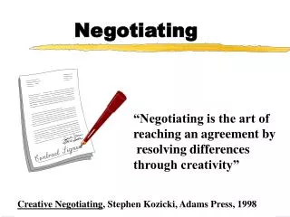 Negotiating