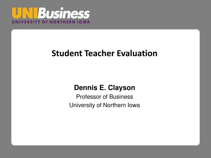 student teacher evaluation