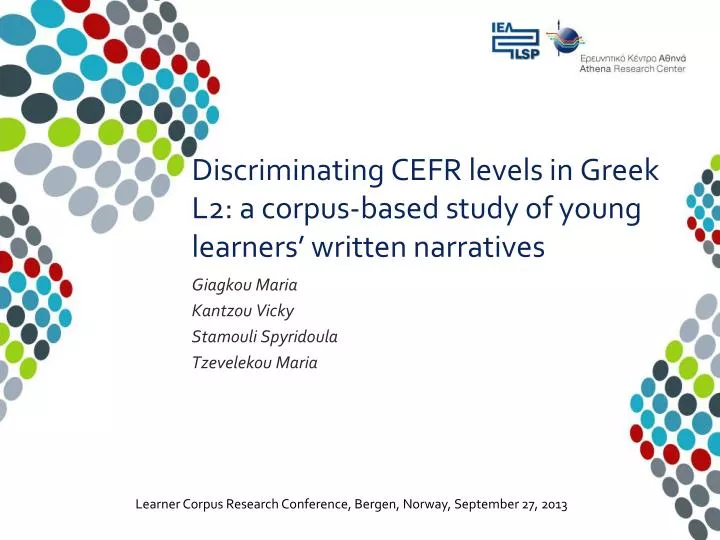 discriminating cefr levels in greek l2 a corpus based study of young learners written narratives
