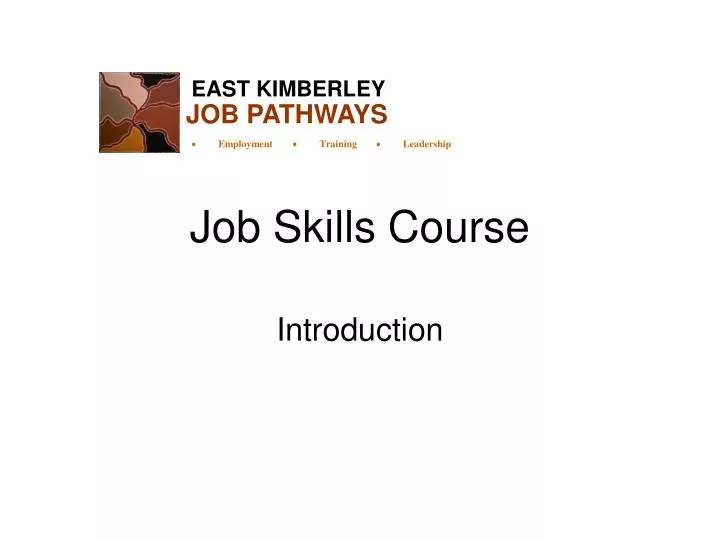 job skills course