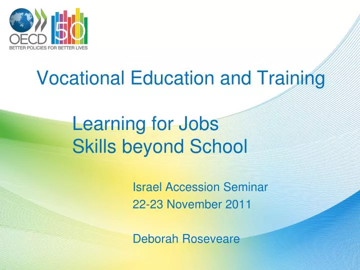 vocational education and training learning for jobs skills beyond school