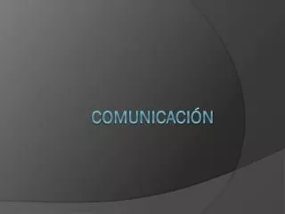 c omunicaci n