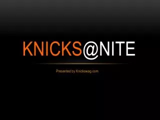 Knicks @ Nite