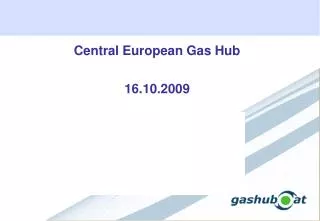 Central European Gas Hub 16.10.2009