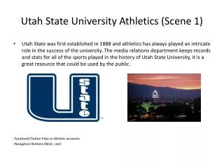 Utah State University Athletics (Scene 1)