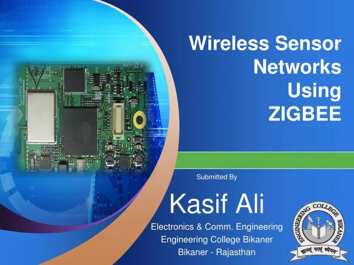 wireless sensor networks using zigbee