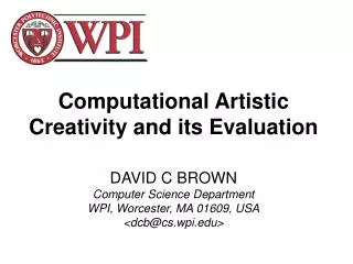 Computational Artistic Creativity and its Evaluation