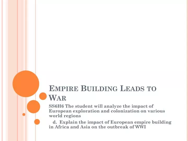 empire building leads to war
